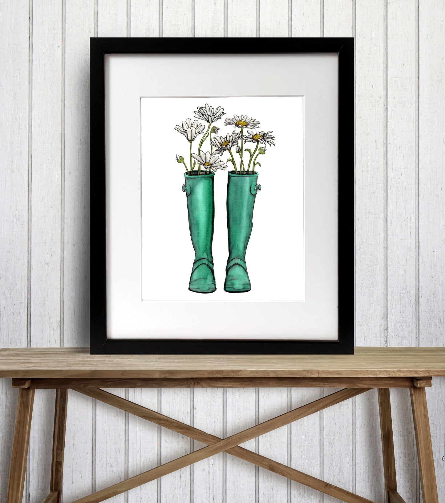 PinkPolish Design Art Prints "Spring Blooms"  Watercolor Painting: Art Print