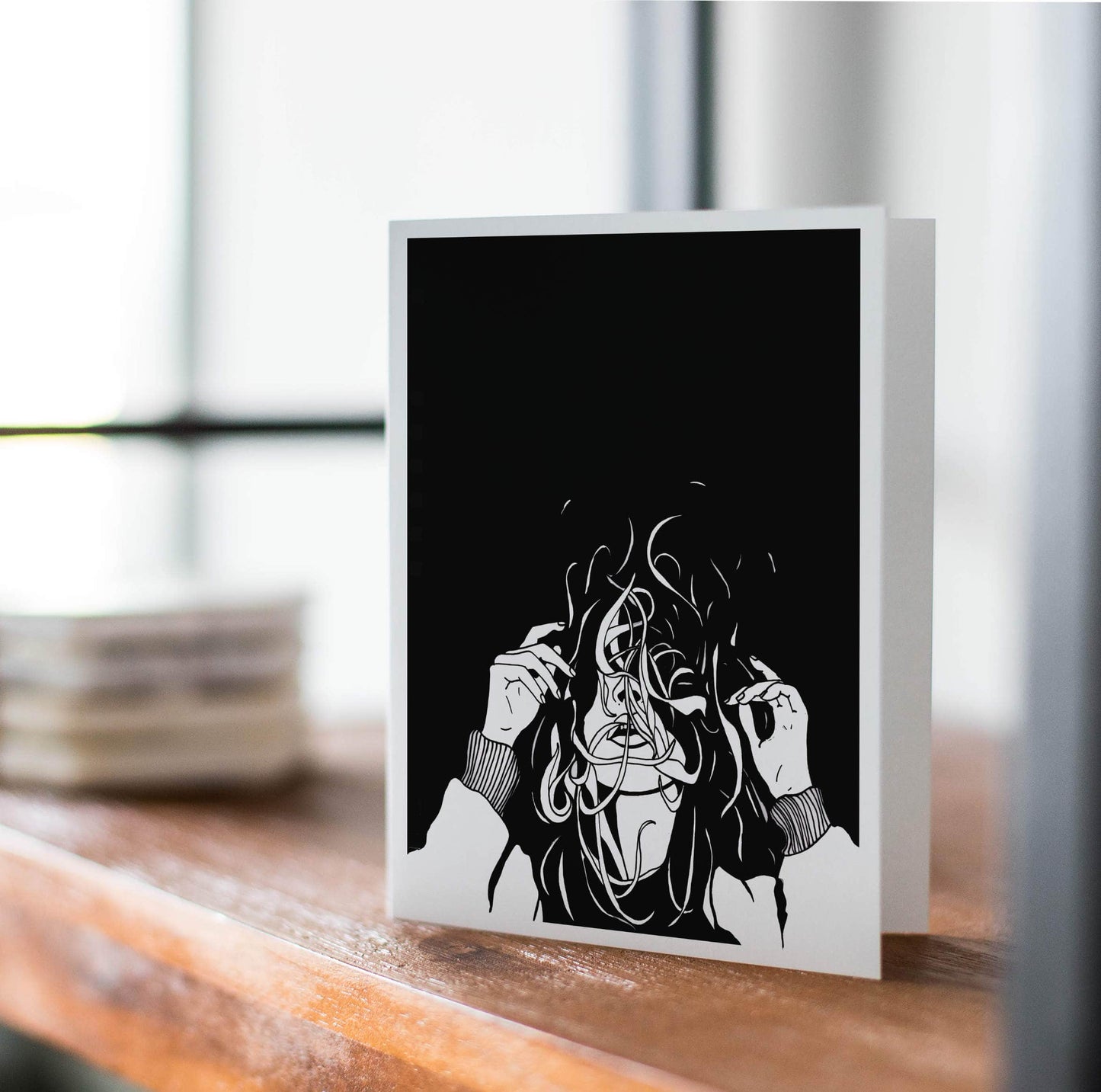 PinkPolish Design Note Cards "Storm" Handmade Notecard