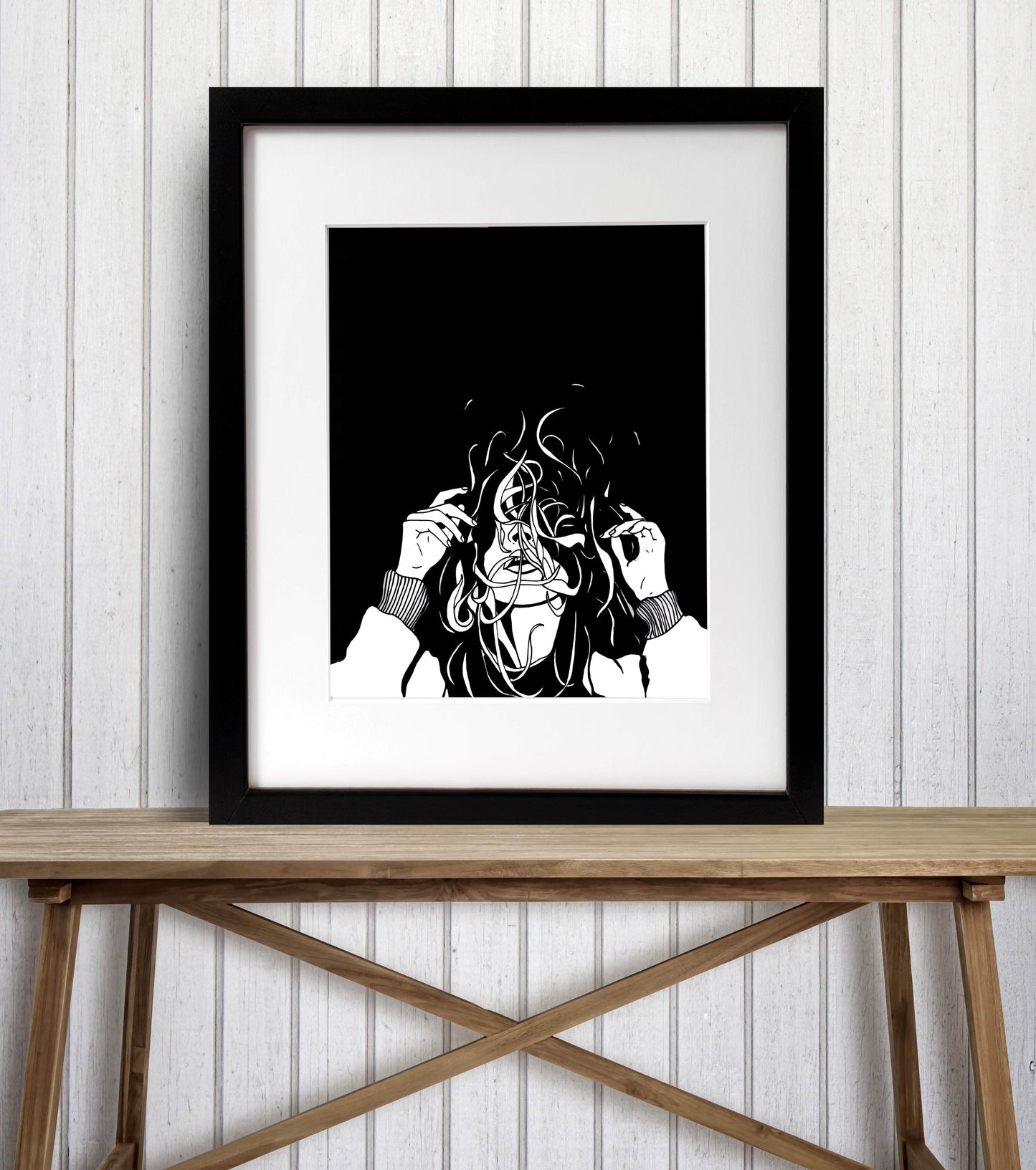 PinkPolish Design Art Prints "Storm" Ink Drawing: Art Print