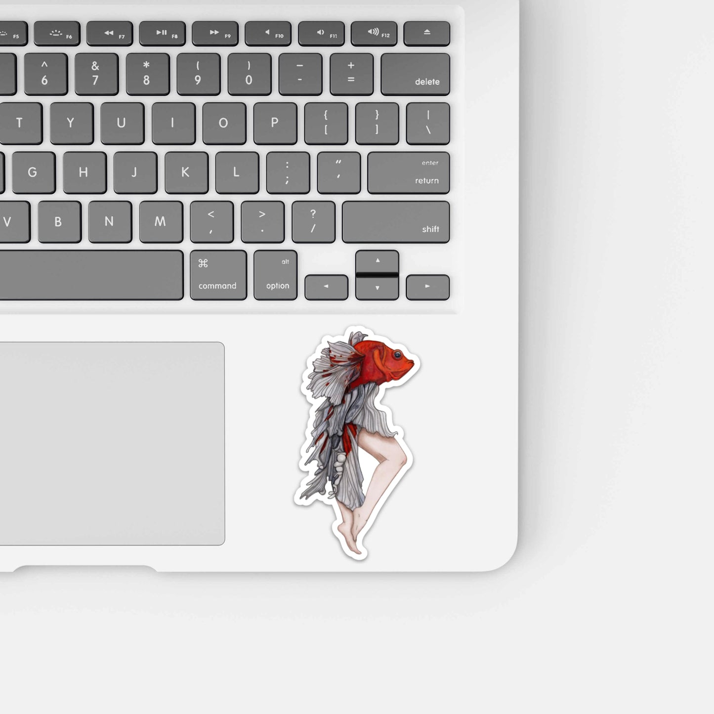 PinkPolish Design Stickers "Strange Fish" Vinyl Die Cut Sticker