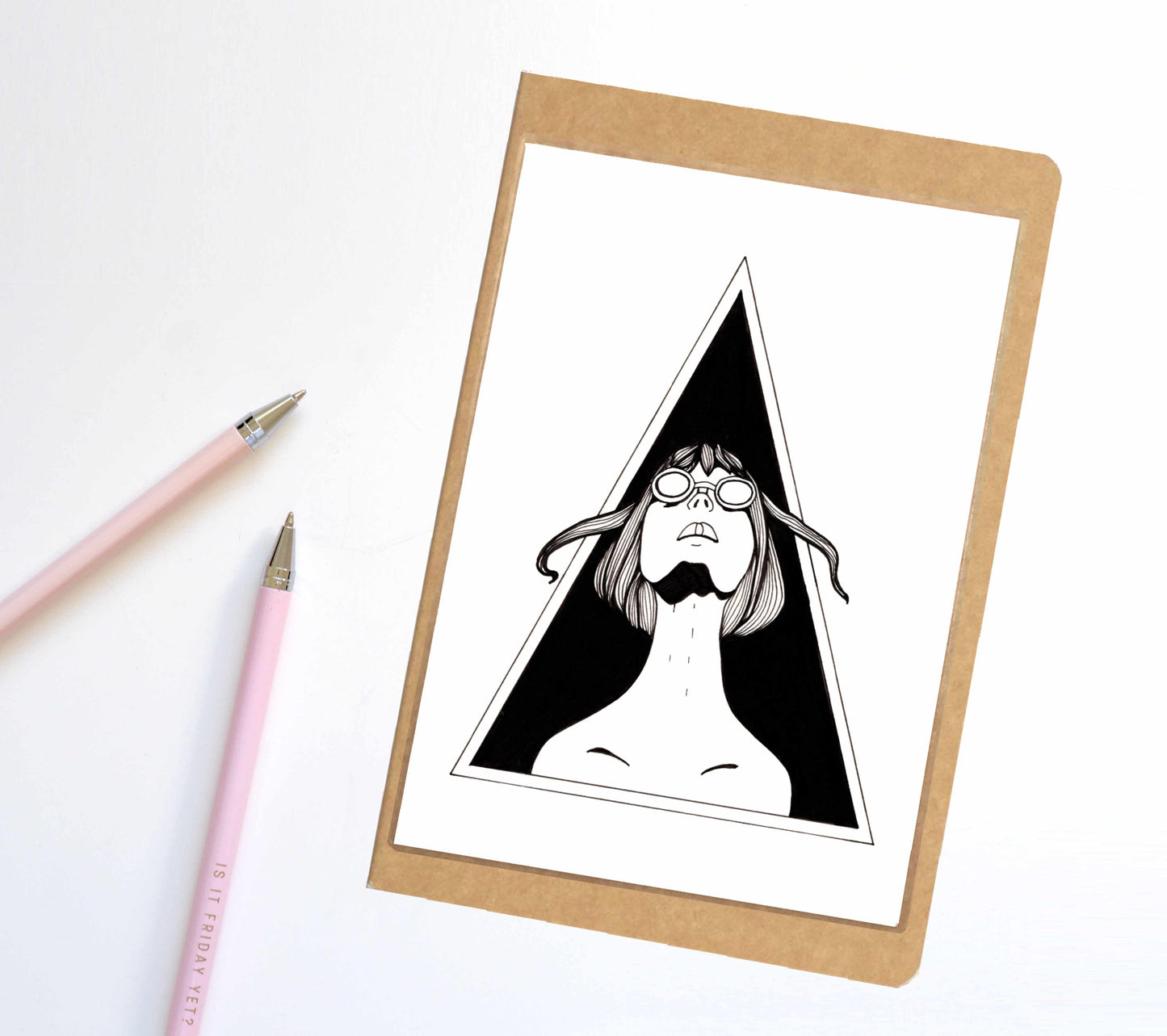 PinkPolish Design Notebook "Stretch" Fantasy Inspired Notebook / Sketchbook / Journal