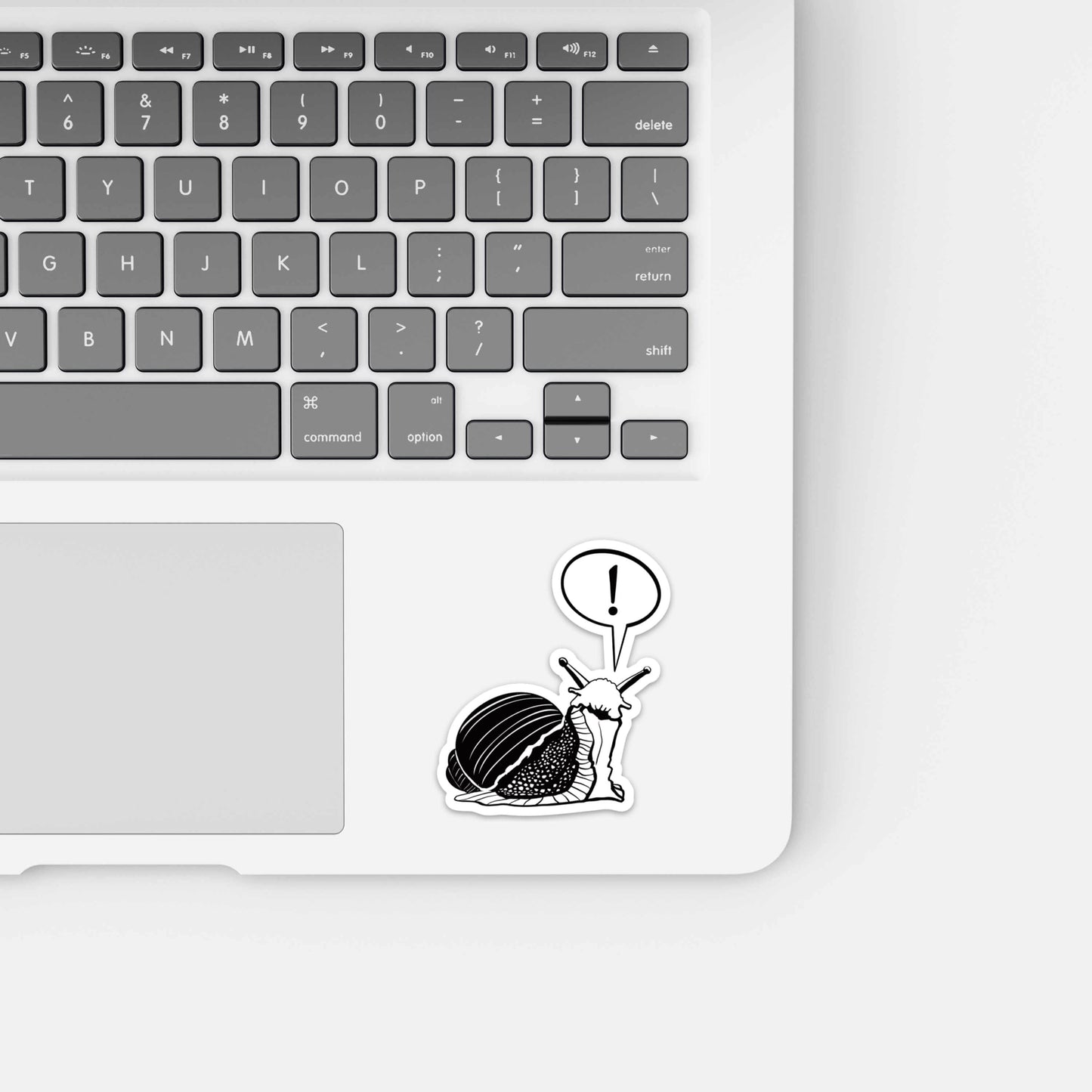 PinkPolish Design Stickers "Surprised Snail" Vinyl Die Cut Sticker