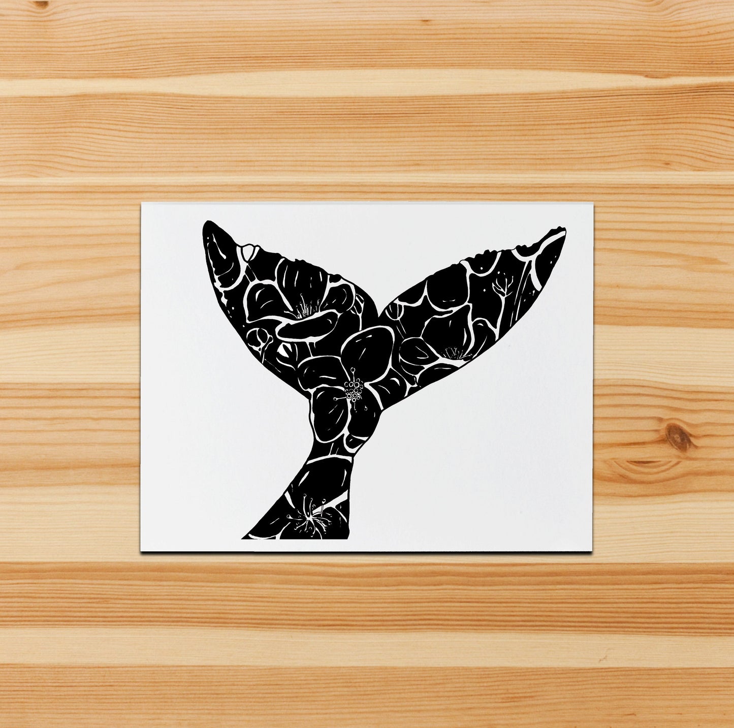 PinkPolish Design Note Cards "Tail of Spring" Handmade Notecard