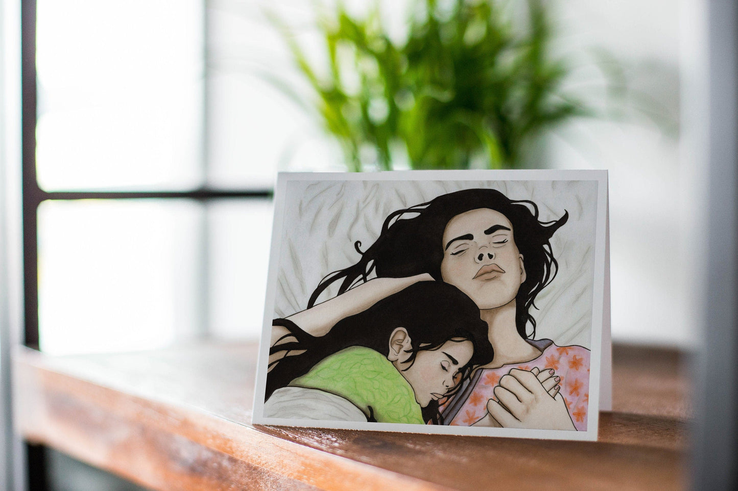 PinkPolish Design Note Cards "Tender" Handmade Notecard