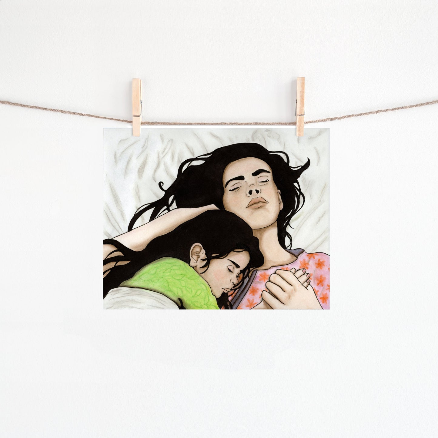 PinkPolish Design Art Prints "Tender" Watercolor Painting: Art Print
