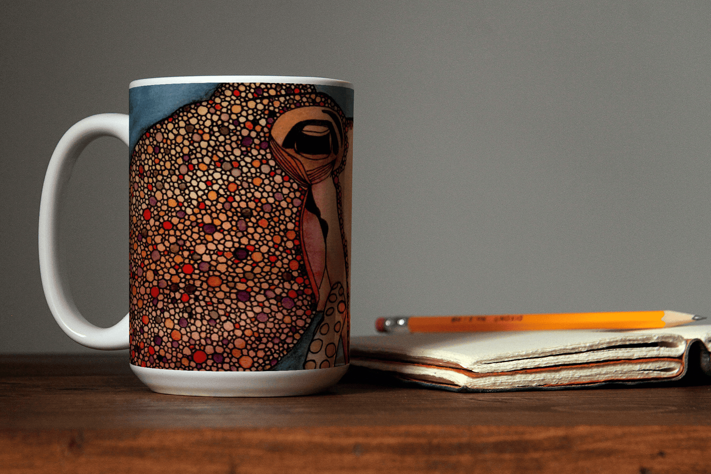 PinkPolish Design Coasters "Tentacles" 15oz Mug