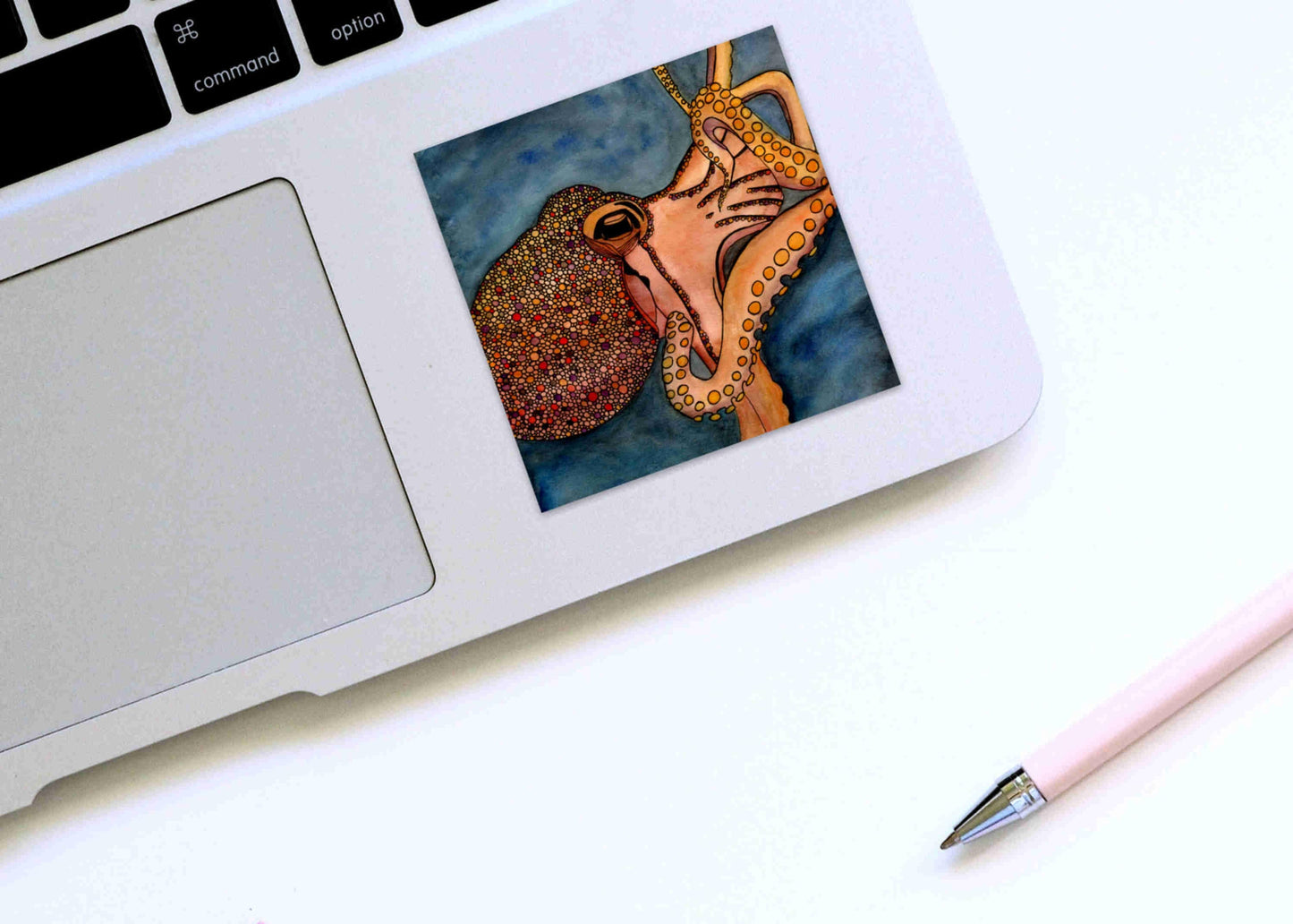 PinkPolish Design Stickers "Tentacles" Square Vinyl Sticker