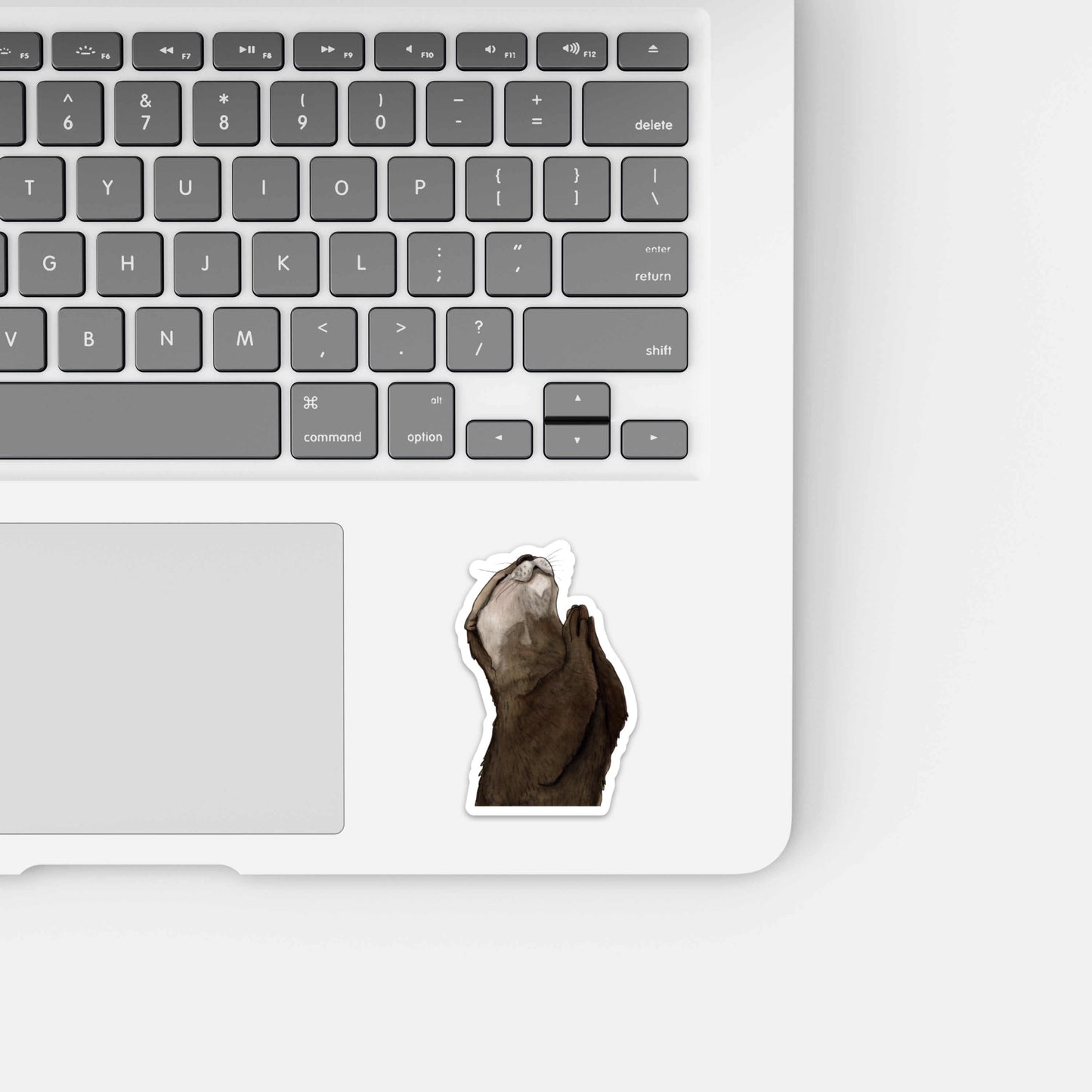 PinkPolish Design Stickers "Thankful Otter" Vinyl Die Cut Sticker