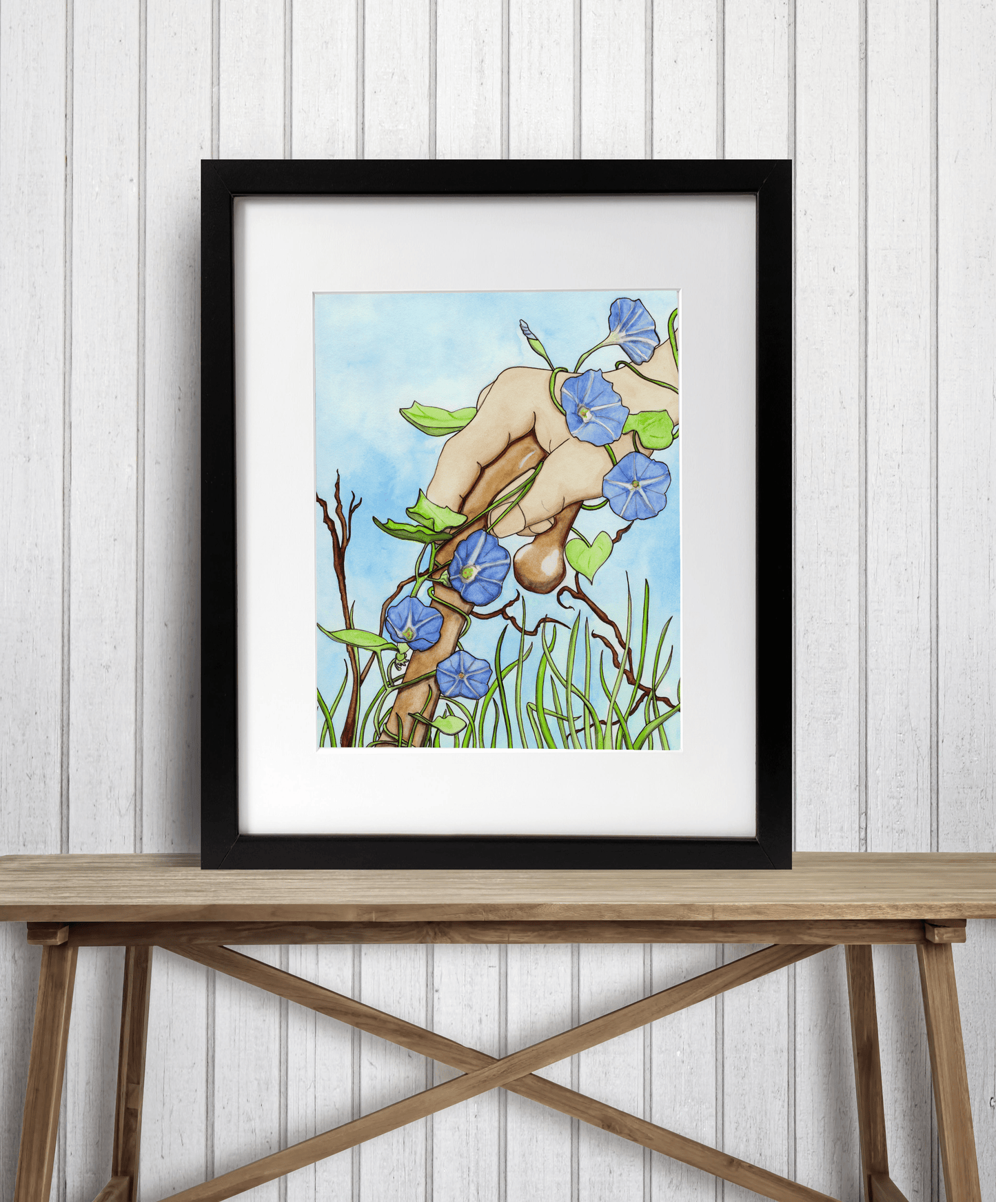 PinkPolish Design Art Prints "Time Waits for No One" Watercolor Painting: Art Print