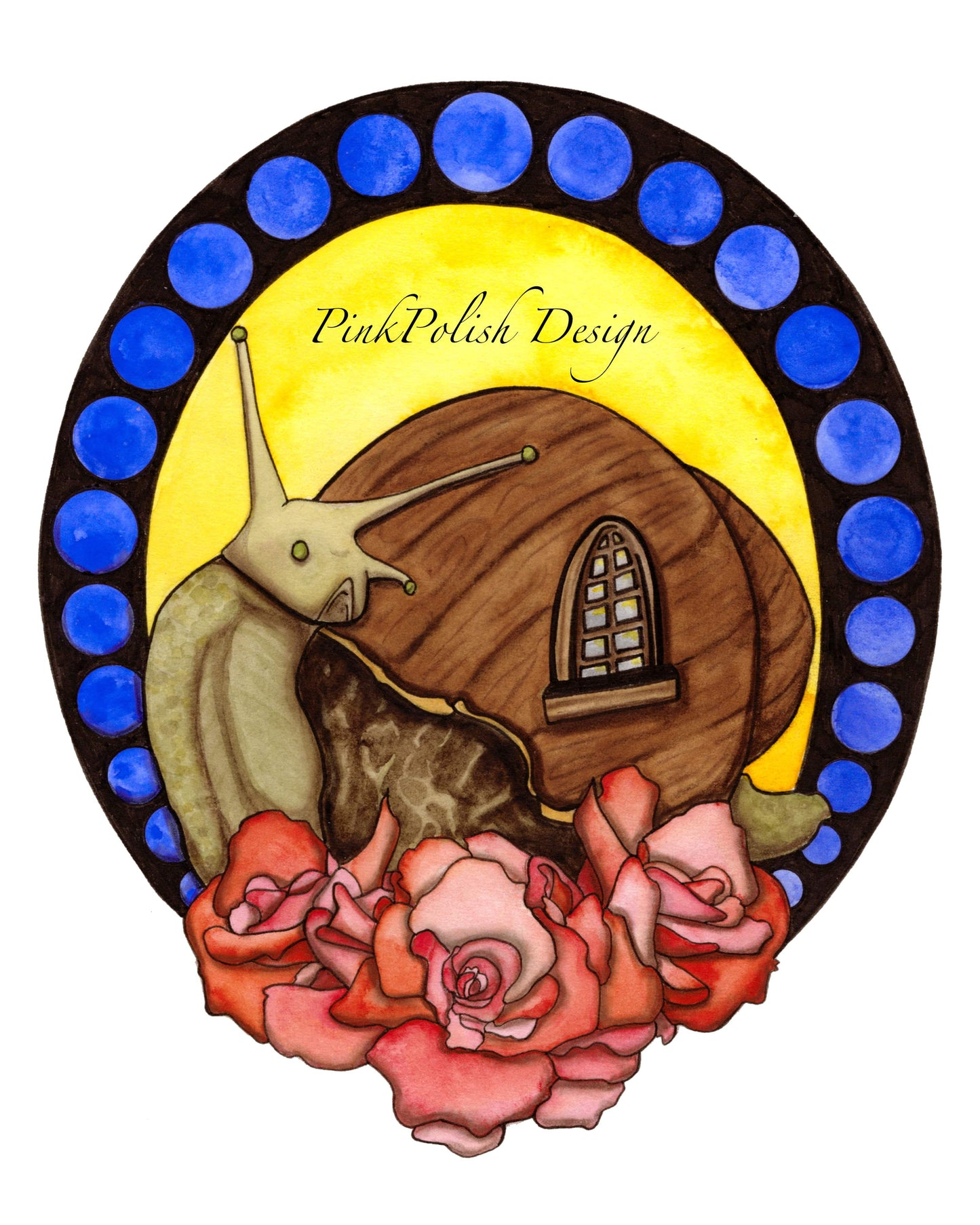 PinkPolish Design Art Prints "Tiny Home" Watercolor Painting: Art Print