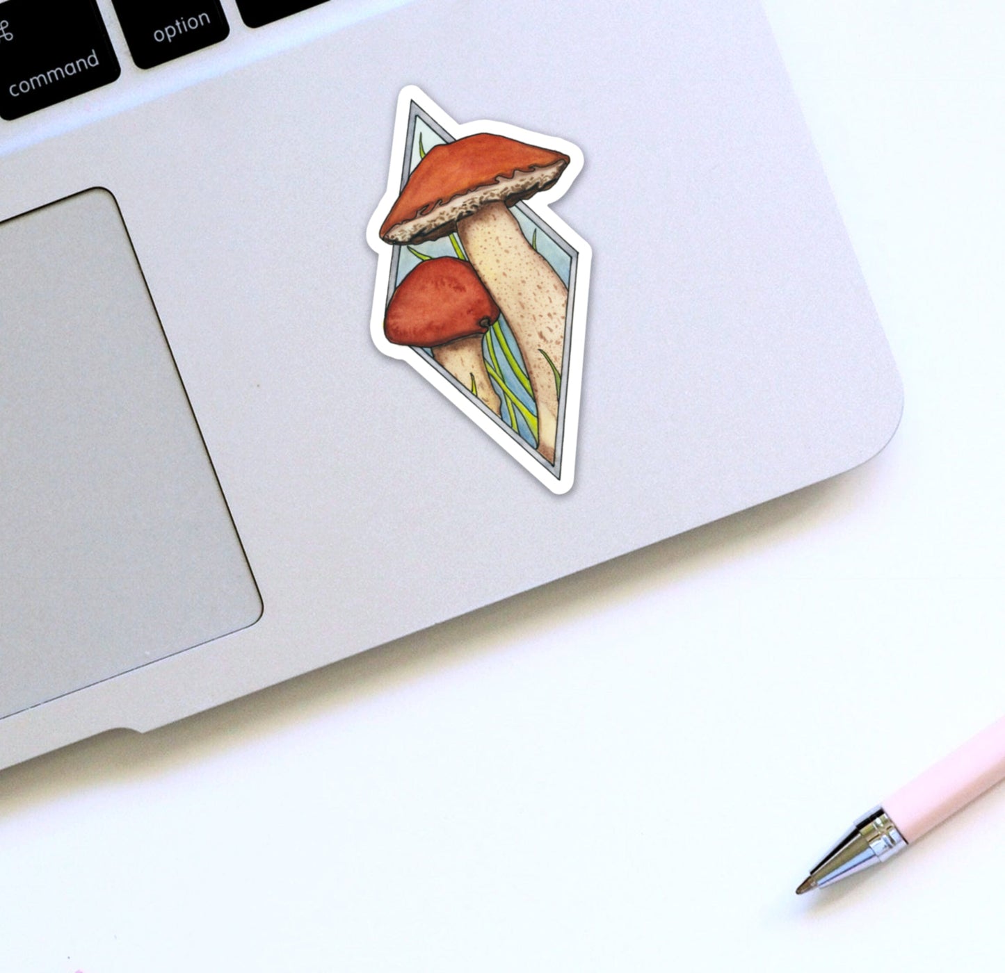 PinkPolish Design Stickers "Tiny Mushrooms 2" Die Cut Vinyl Sticker