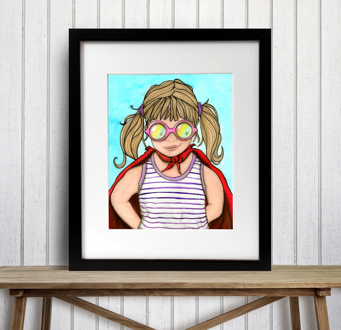 PinkPolish Design Art Prints "To the Rescue" Watercolor Painting: Art Print