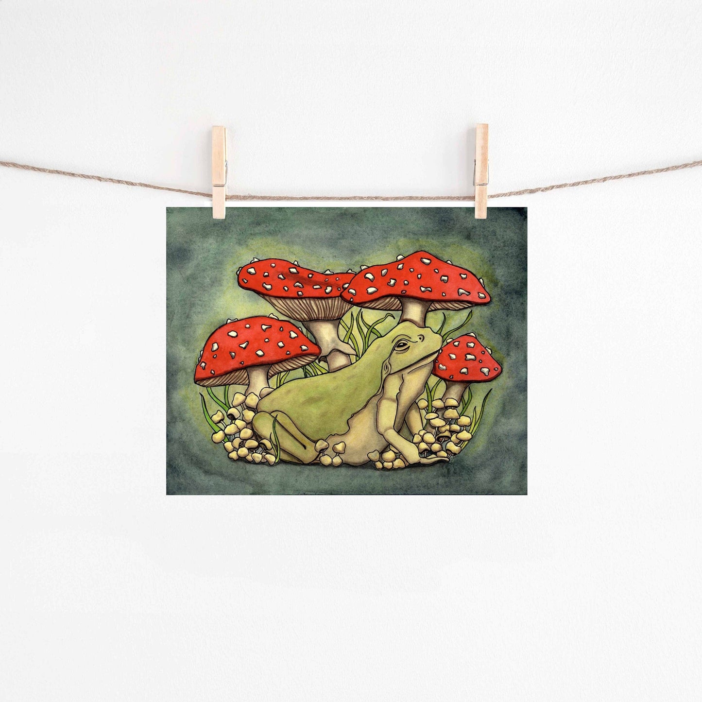 PinkPolish Design Posters, Prints, & Visual Artwork "Toadstool" Art Print