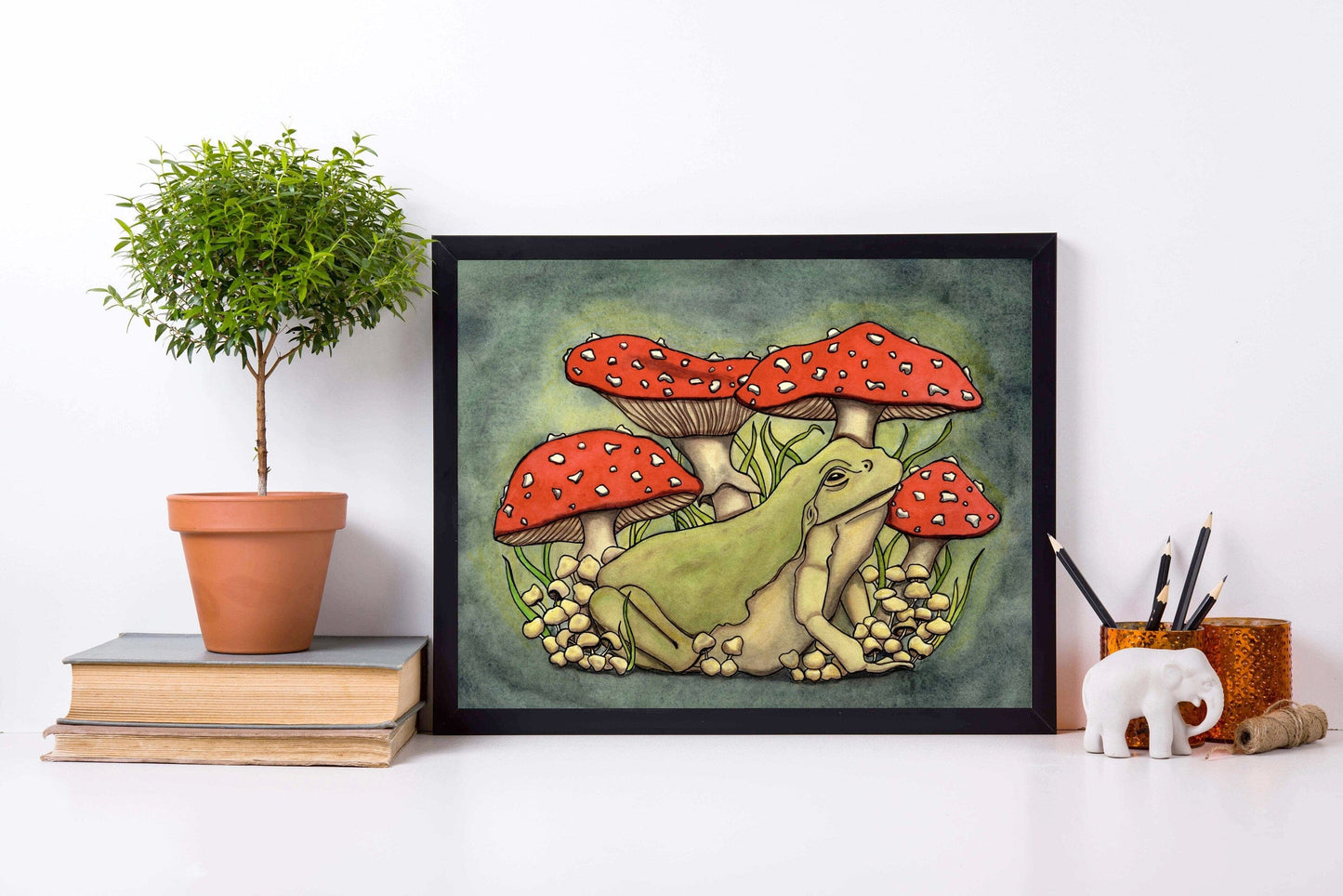 PinkPolish Design Posters, Prints, & Visual Artwork "Toadstool" Art Print