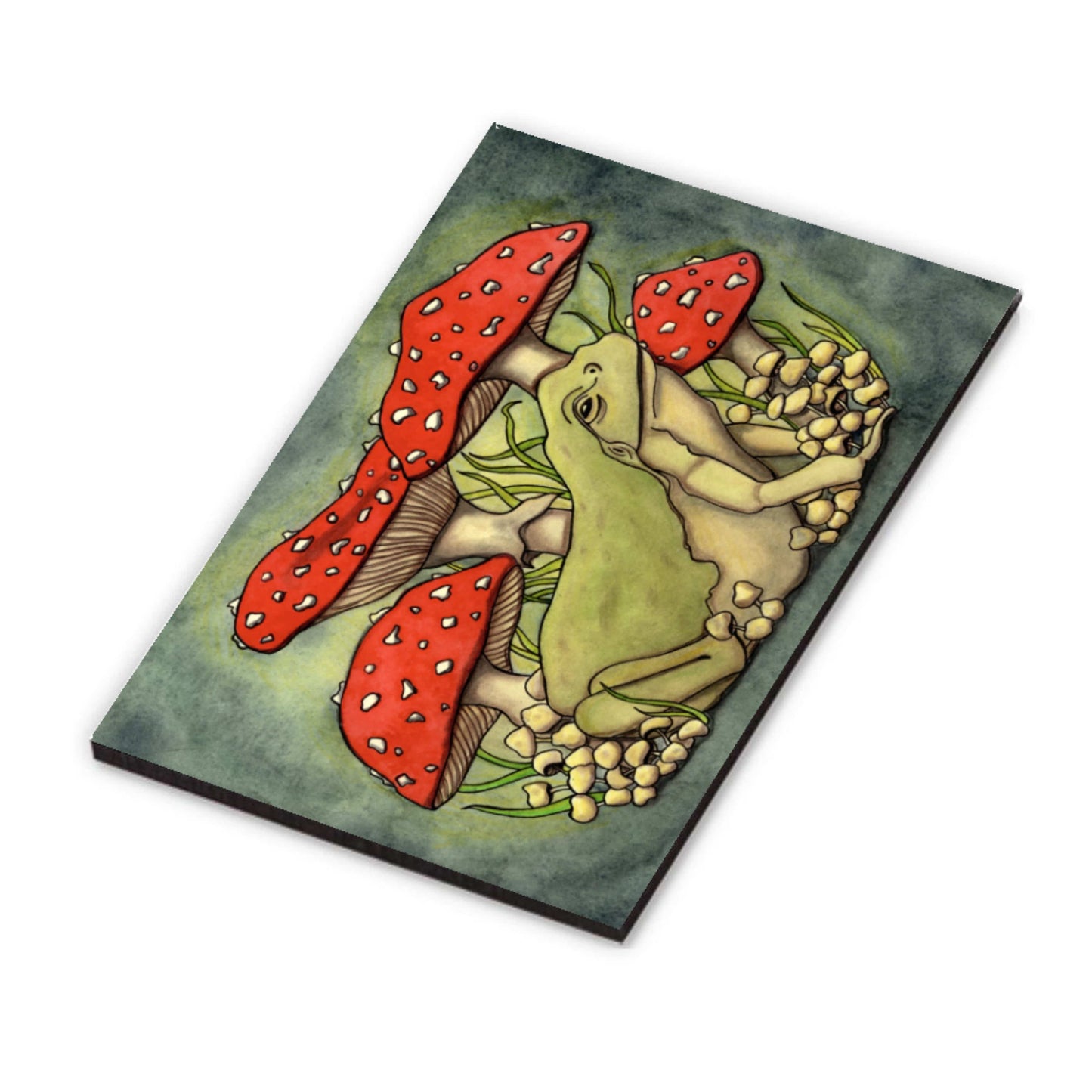 PinkPolish Design Magnets "Toadstool" Wood Refrigerator Magnet