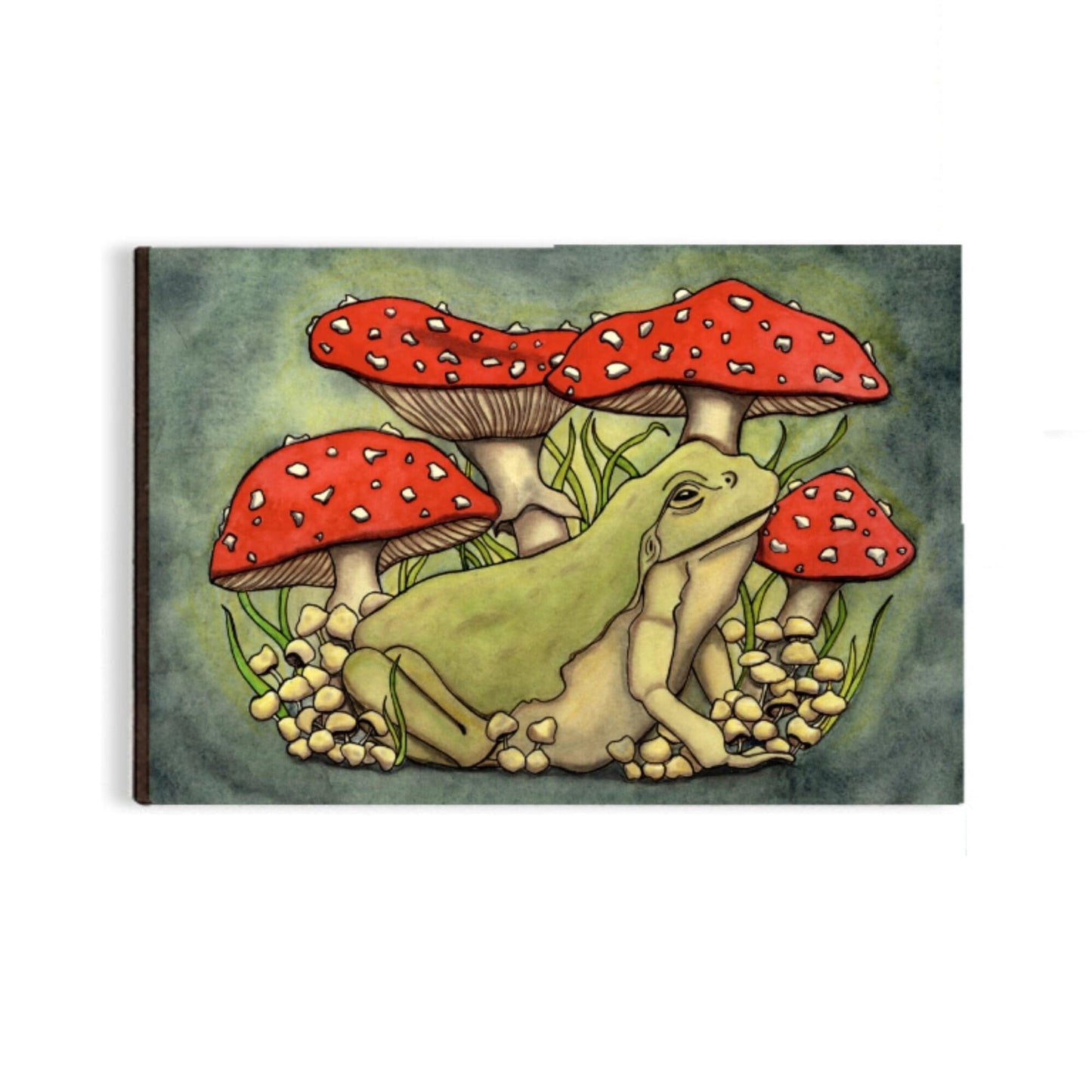 PinkPolish Design Magnets "Toadstool" Wood Refrigerator Magnet