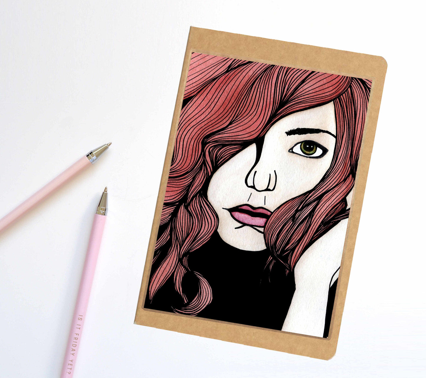PinkPolish Design Notebook "Transfixed" Notebook / Sketchbook / Journal