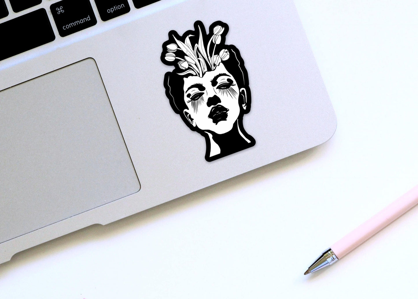 PinkPolish Design Stickers "Tulips" Vinyl Die Cut Sticker