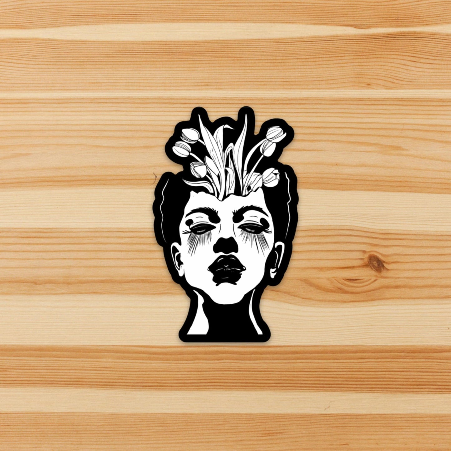 PinkPolish Design Stickers "Tulips" Vinyl Die Cut Sticker