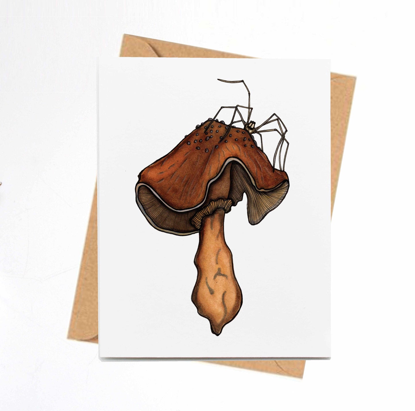 PinkPolish Design Note Cards "Uninvited Guest" Handmade Notecard