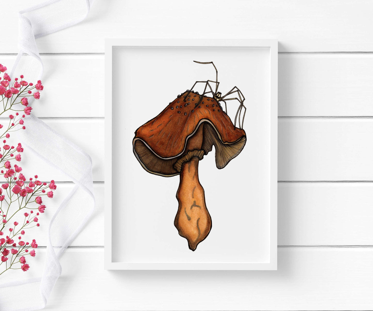 PinkPolish Design Art Prints "Uninvited Guest" Watercolor Painting: Art Print