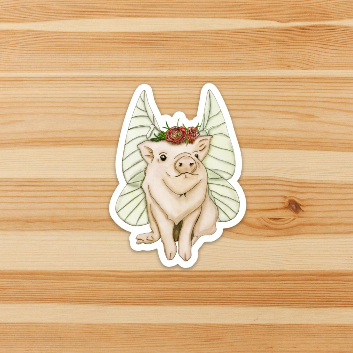 PinkPolish Design Stickers "When Pigs Fly" Vinyl Die Cut Sticker