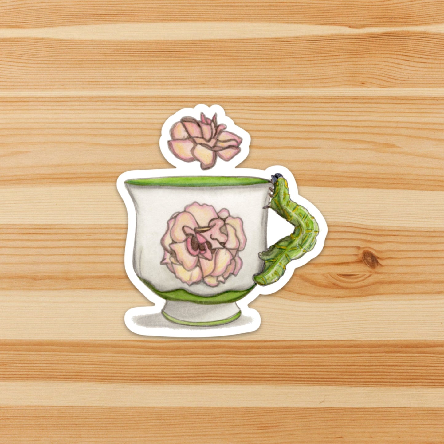 PinkPolish Design Stickers "Wiggle of Tea" Vinyl Die Cut Sticker
