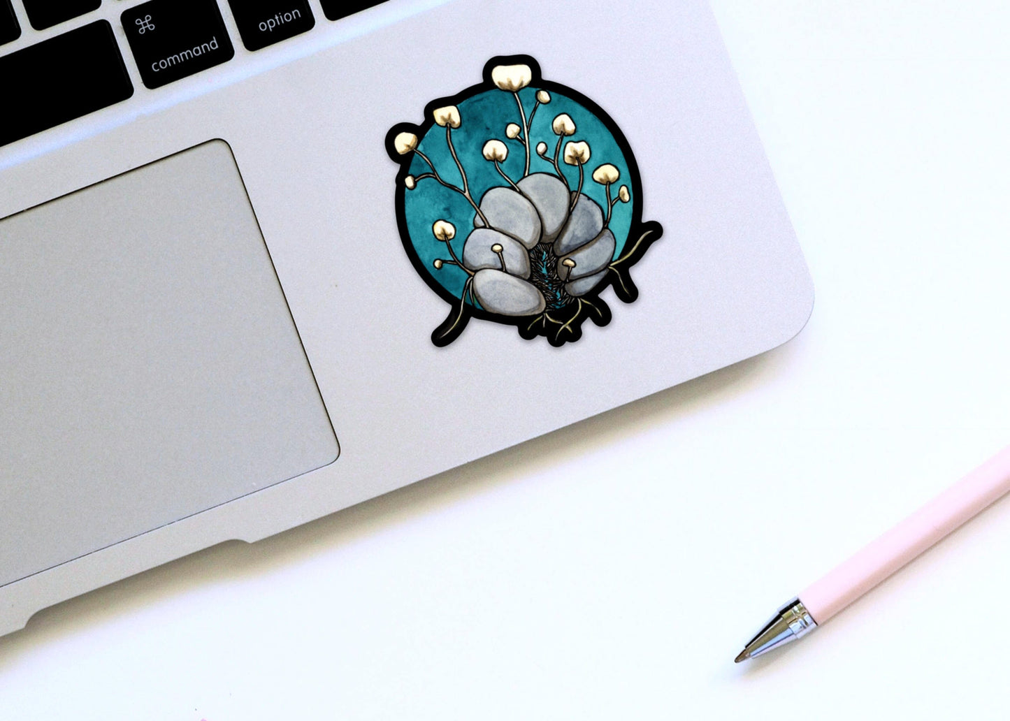 PinkPolish Design Stickers "Zombie Pill Bug" Vinyl Die Cut Sticker