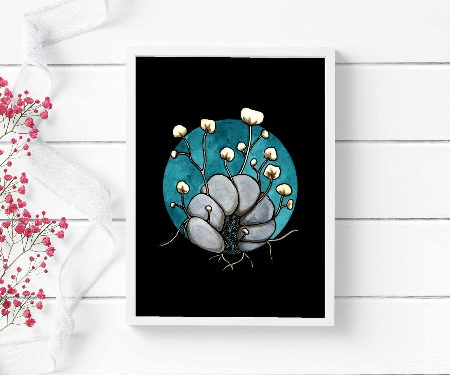 PinkPolish Design Art Prints "Zombie Pill Bug" Watercolor Painting: Art Print
