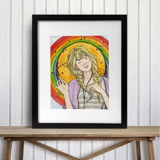 "Lyrical"  Watercolor Painting: Art Print