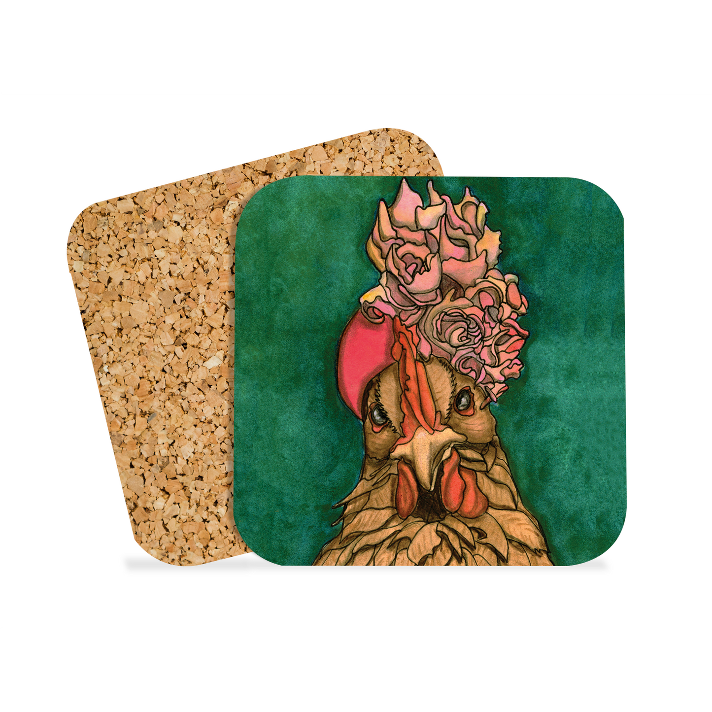 "Not a Spring Chicken" Drink Coaster