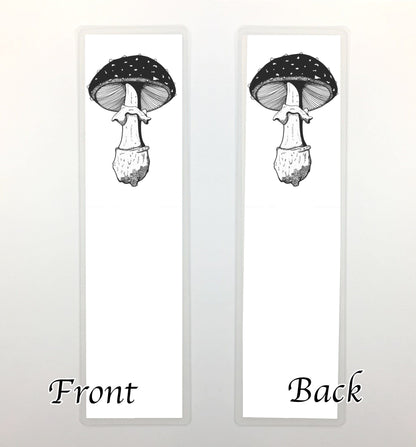 PinkPolish Design Bookmarks "Amanita Pettit Mushroom" 2-Sided Bookmark