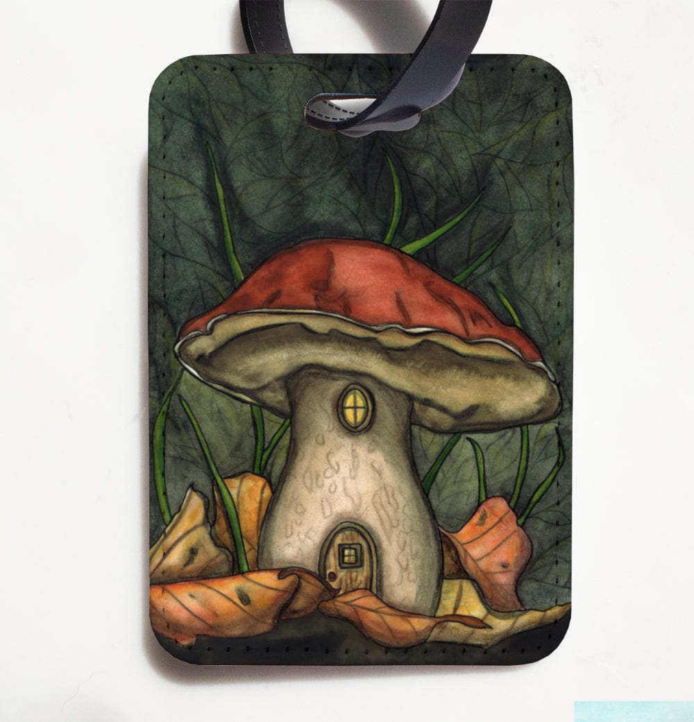PinkPolish Design Luggage Tag Autumn Mushroom Hideout Luggage Tag