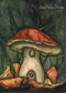 PinkPolish Design Art Prints "Autumn Mushroom Hideout" Watercolor Painting: Art Print