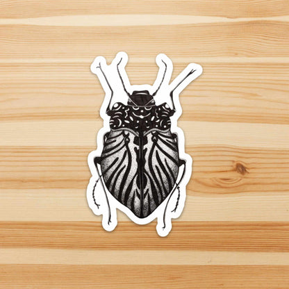 PinkPolish Design Stickers "Beetle Inspiration" Vinyl Die Cut Sticker
