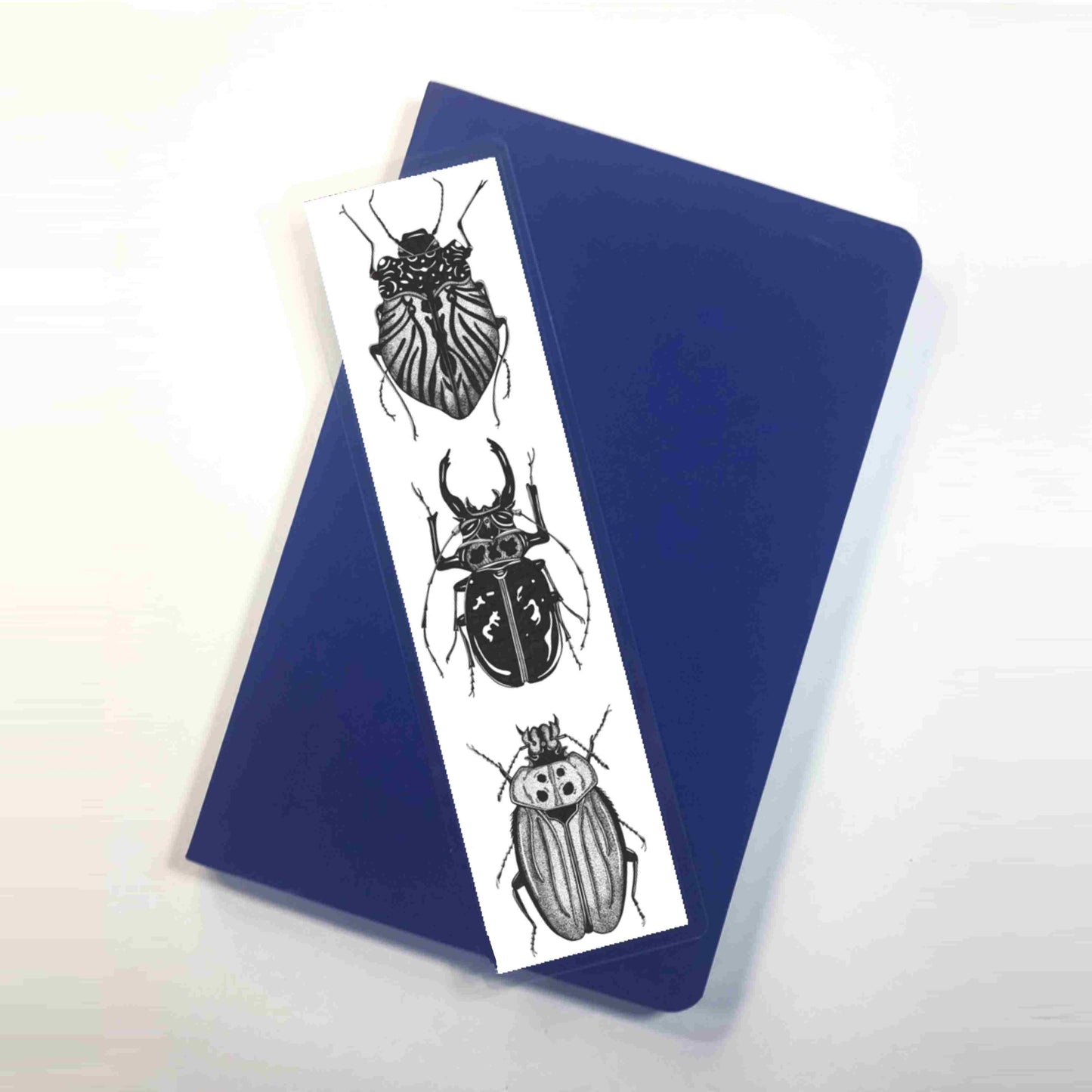PinkPolish Design Bookmarks "Beetles", 2-Sided Bookmark