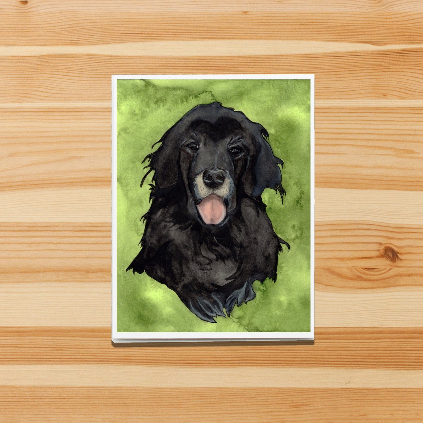 PinkPolish Design Note Cards "Best Dog" Handmade Notecard
