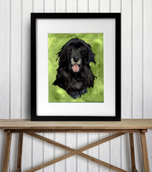 PinkPolish Design Art Prints "Best Dog"  Watercolor Painting: Art Print