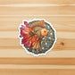 PinkPolish Design Stickers "Blooming Goldfish" Die Cut Vinyl Sticker