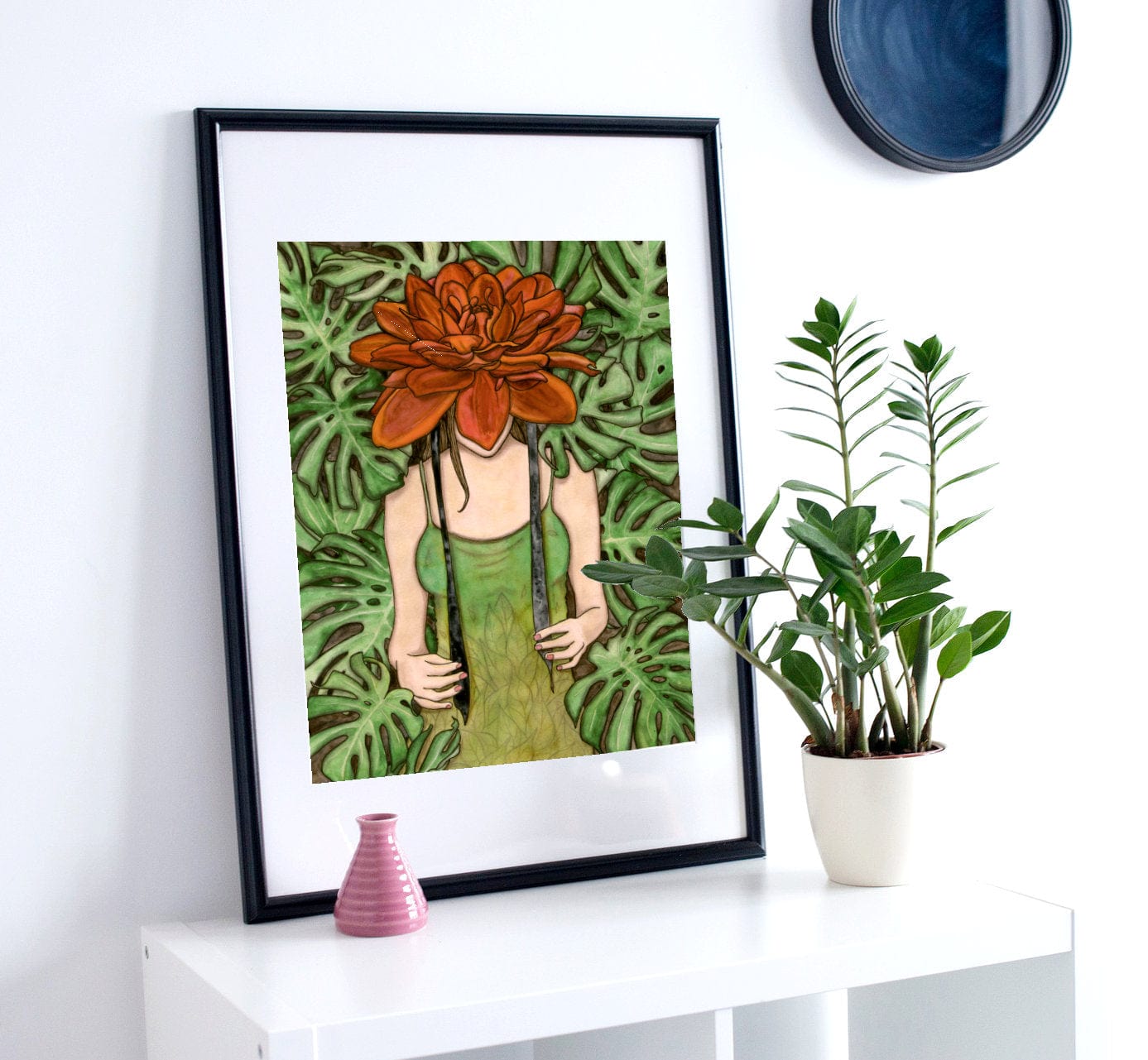 PinkPolish Design Art Prints "Bonnet" Watercolor Painting: Art Print
