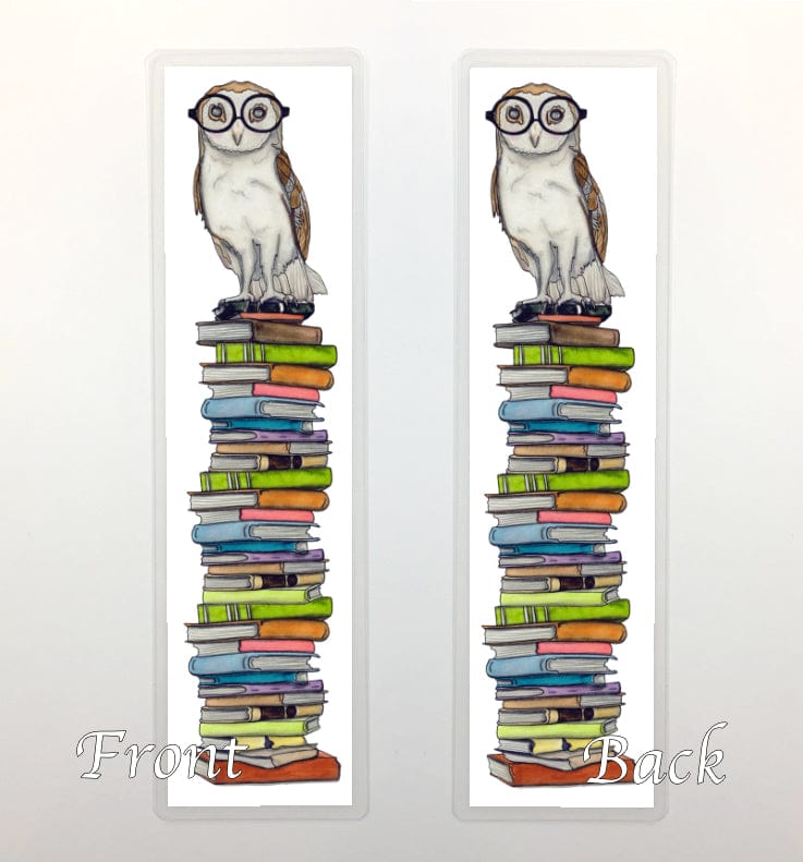 PinkPolish Design Bookmarks "Book-Learned Owl", 2-Sided Bookmark