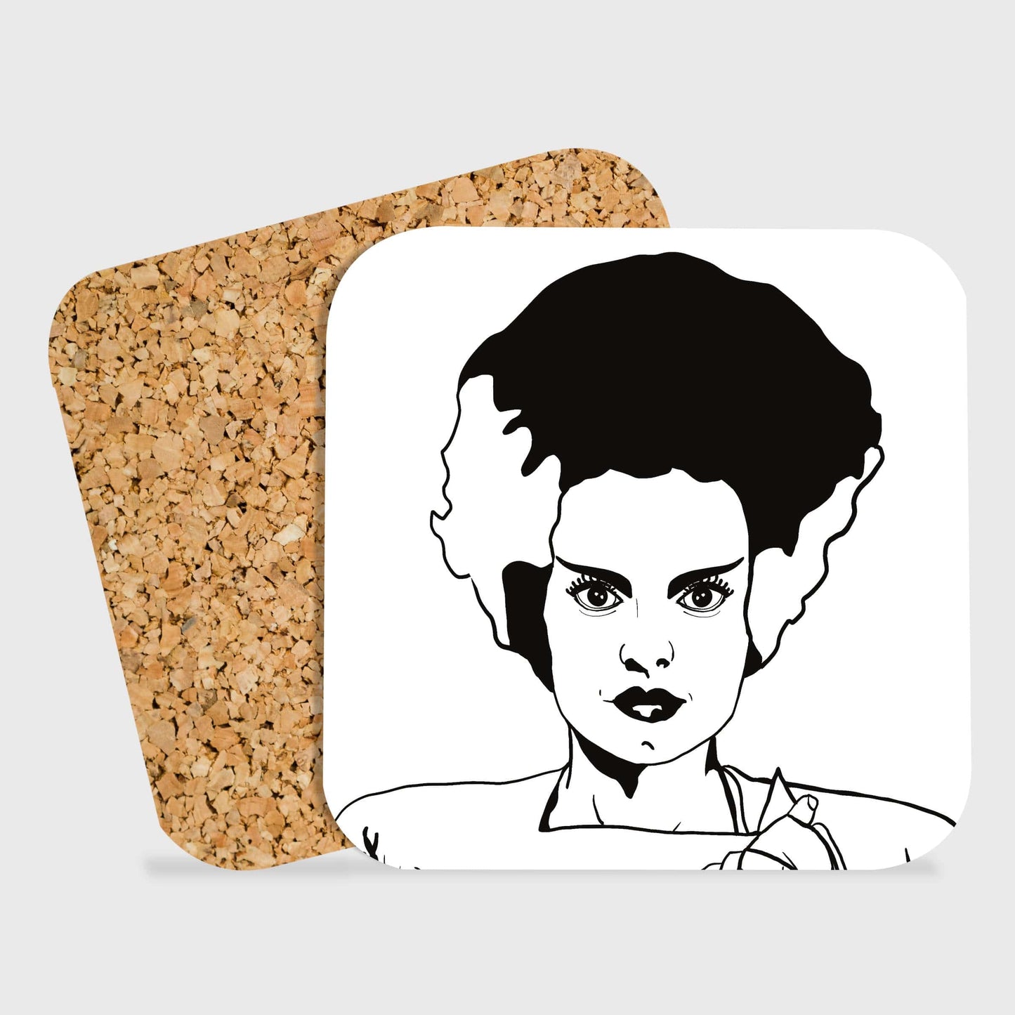 PinkPolish Design Coasters "Bride of Frankenstein" Drink Coaster