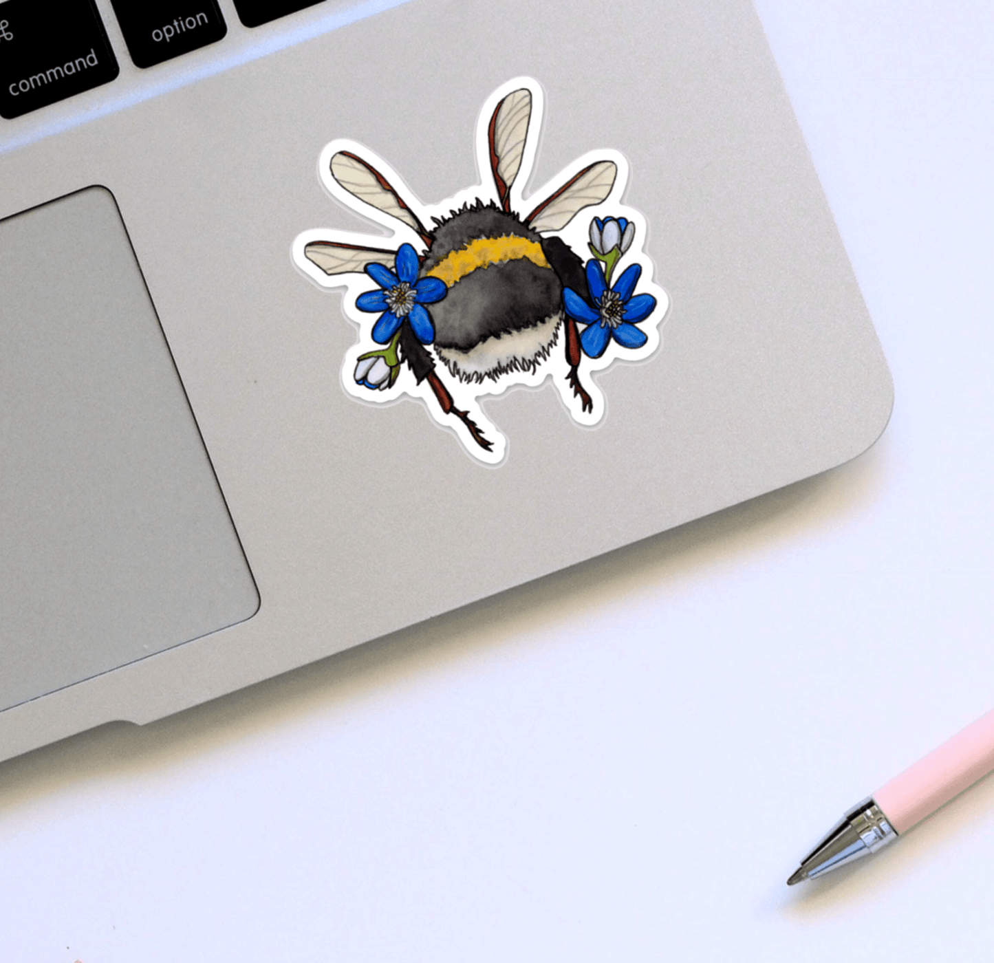 PinkPolish Design Stickers "Bumble Butt" Vinyl Die Cut Sticker