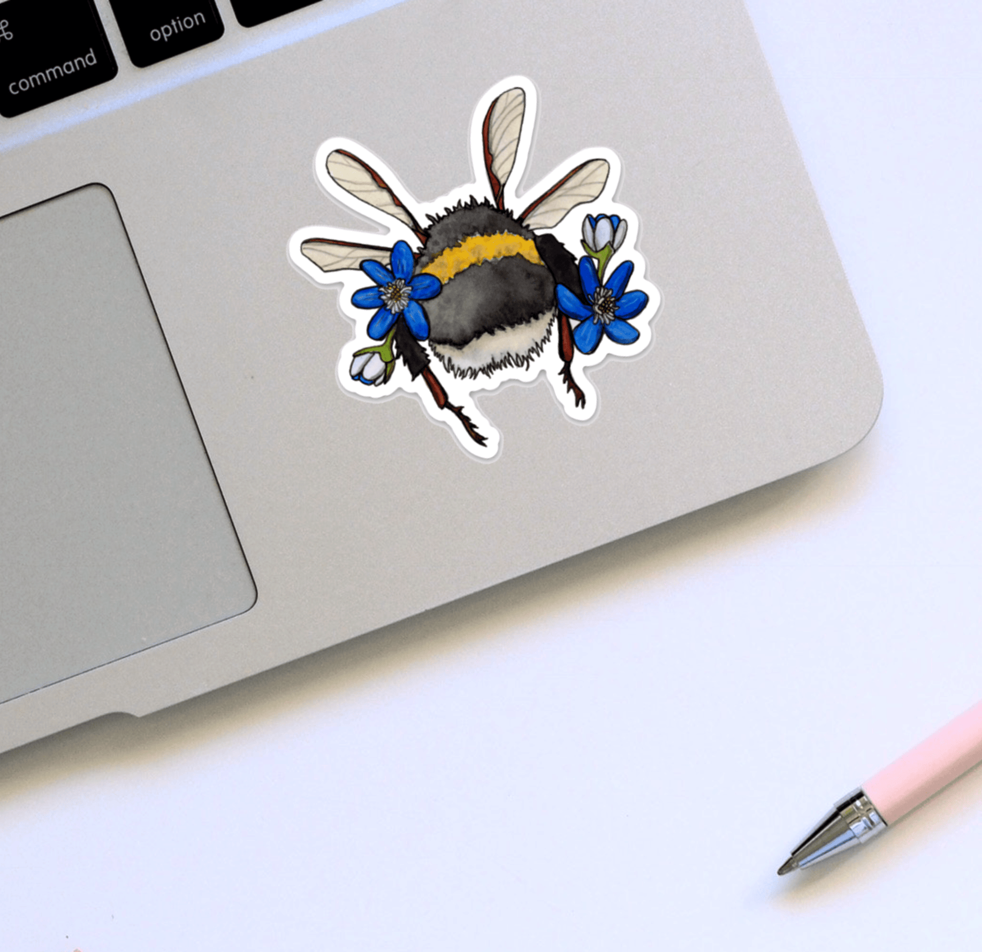 PinkPolish Design Stickers "Bumble Butt" Vinyl Die Cut Sticker