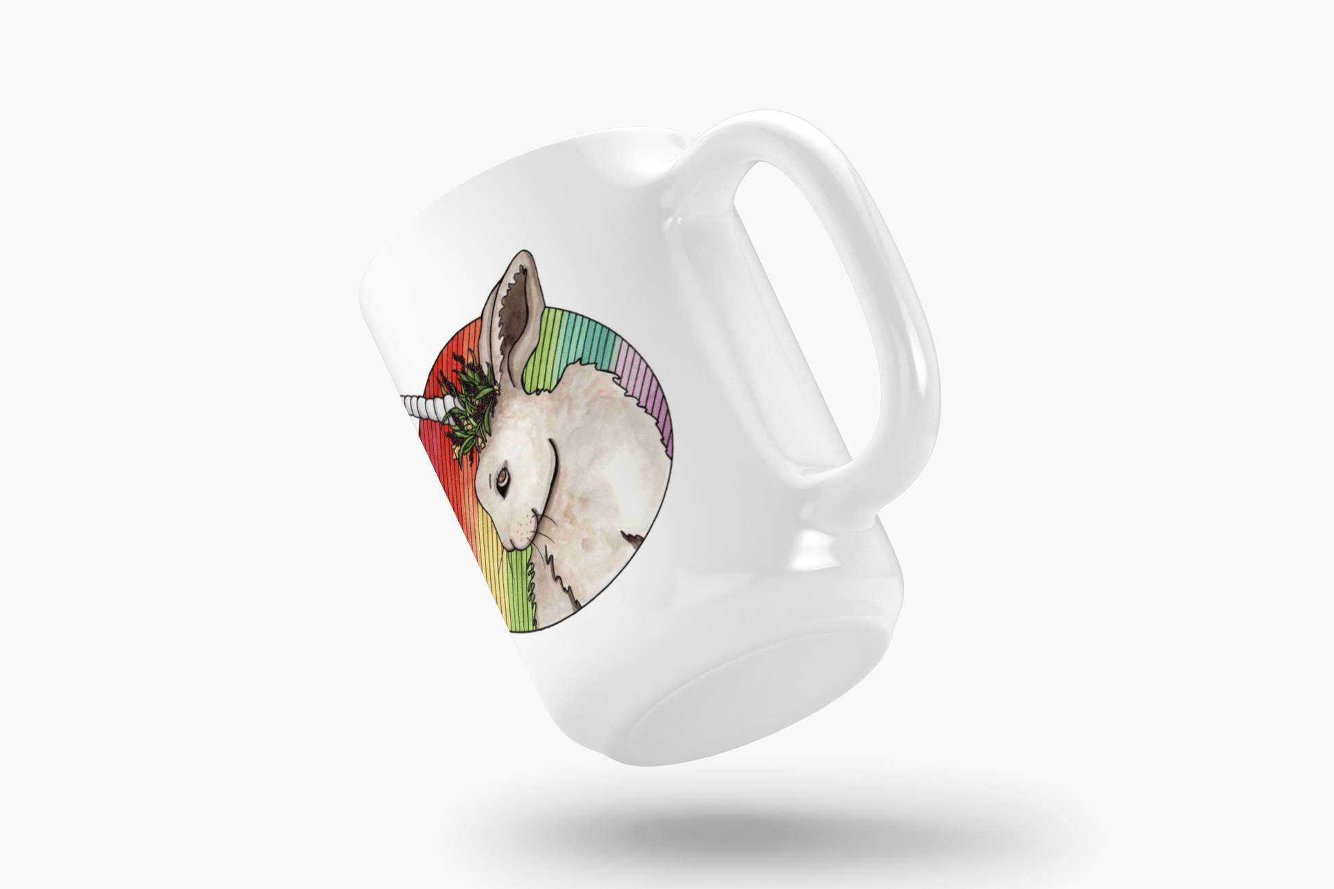 PinkPolish Design Coasters "Bunniicorn" 15oz Mug