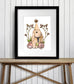 PinkPolish Design Art Prints "Bunny Celebration" Watercolor Painting: Art Print