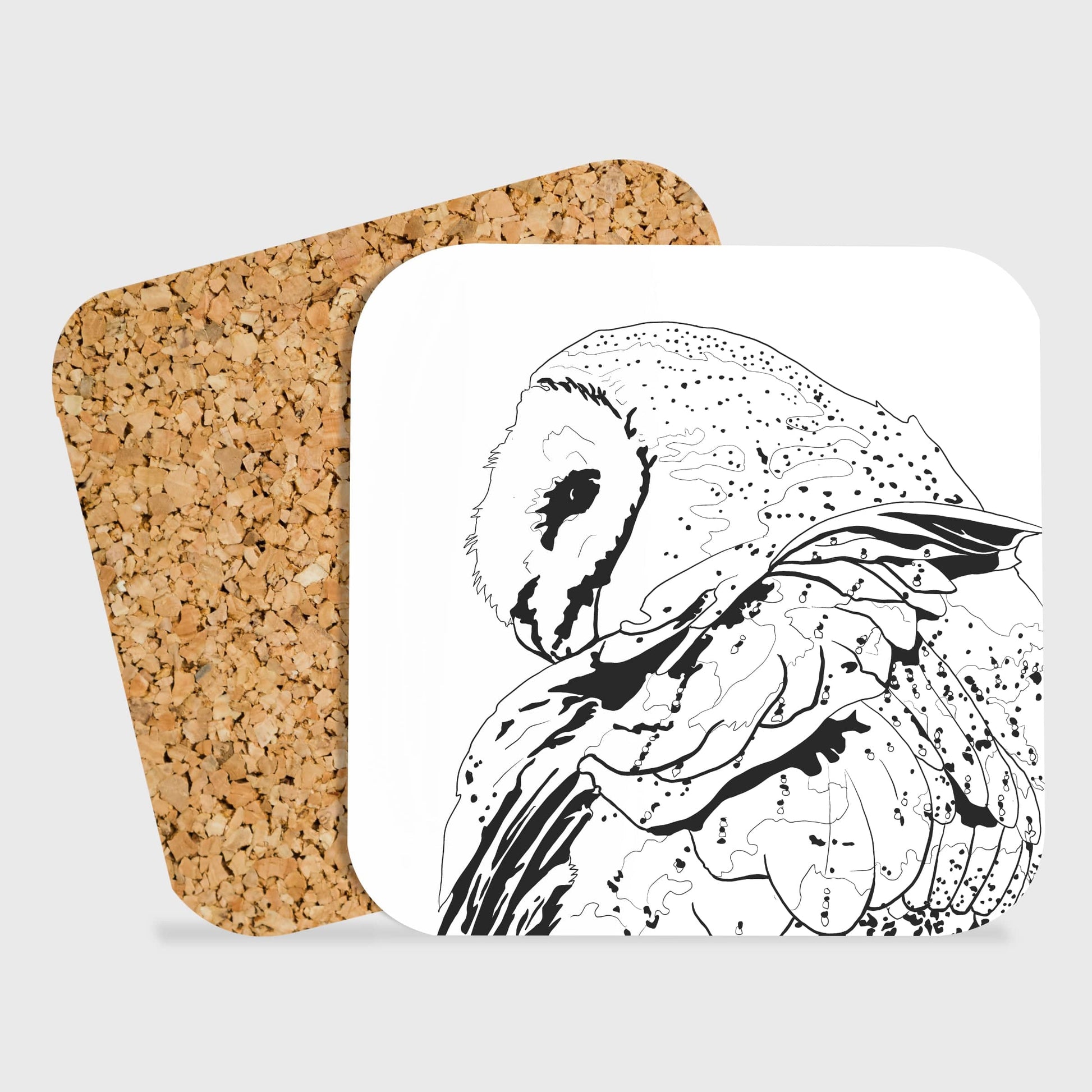 PinkPolish Design Coasters "Constellation Owl" Drink Coaster
