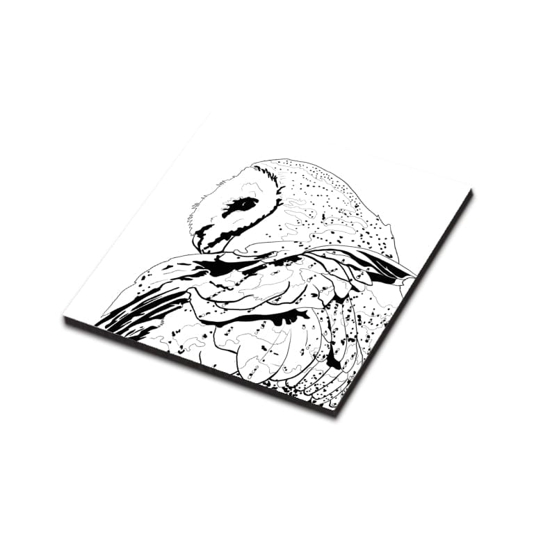 PinkPolish Design Magnets "Constellation Owl" Wood Refrigerator Magnet