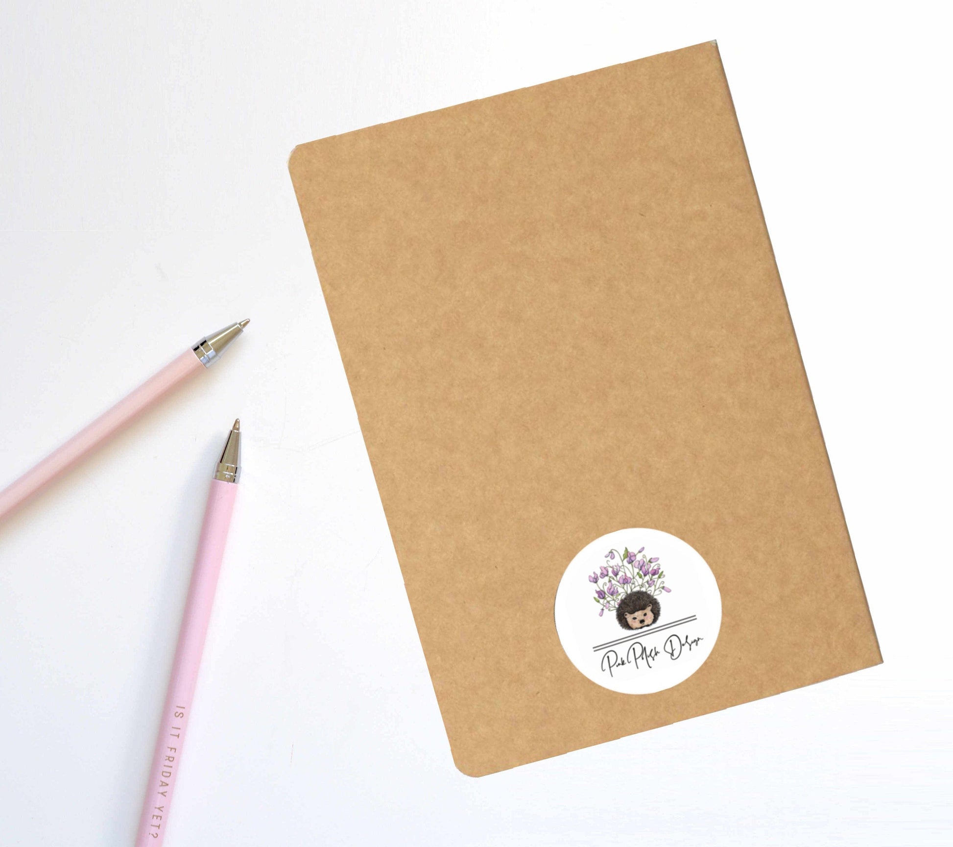PinkPolish Design Notebook "Cool Friends" Polar Bear Inspired Notebook / Sketchbook / Journal