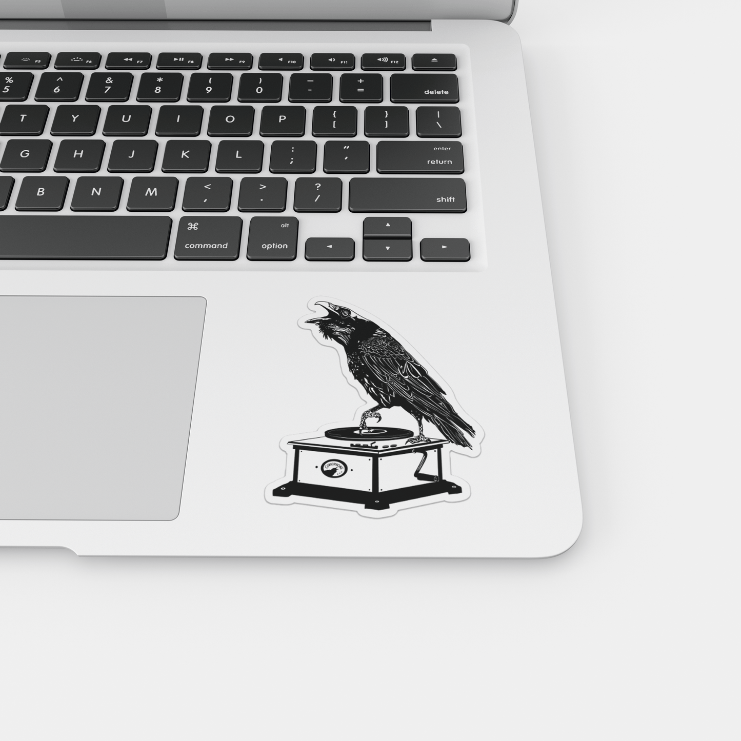 PinkPolish Design Stickers "Corviphone" Vinyl Die Cut Sticker